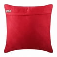 thumbnail image 5 of The HomeCentric Pillow Covers, 24x24 Pillow Covers Red, Designer Red Shams, Textured Pintucks Solid Color Pillow Sham, Pack of 2, 24x24 inch (60x60 cm) Pillow Sham, Square Faux Suede Shams - Red, 5 of 10
