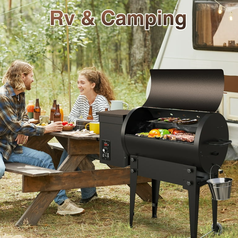 鍋焼きkumon KingChii 456 sq. in Wood Pellet Smoker & Grill BBQ with Auto