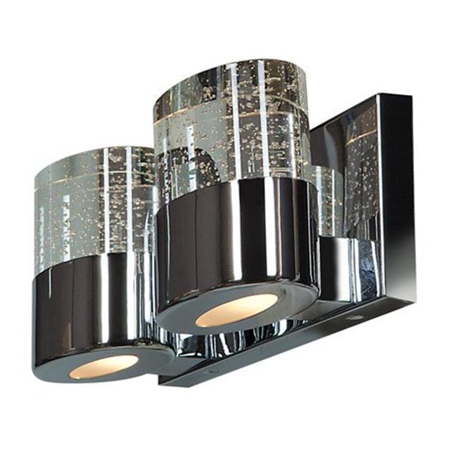 Access Lighting 23926-CH-CLR 12 in. Bubbles 2 Light Chrome Vanity Light Wall Light
