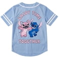 thumbnail image 5 of Disney Lilo & Stitch Girls Baseball Jersey Shirt Button Down Kids Tee Stitch Angel Sizes 4-16, 5 of 8