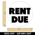 thumbnail image 2 of Rent Due Bold Text Bill Rubber Stamp for Scrapbooking Crafting Stamping - Medium 1 Inch, 2 of 7