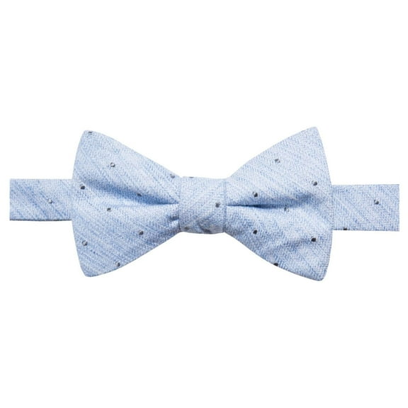 Ryan Seacrest Mens Polka Dot Self-tied Bow Tie, Blue, One Size