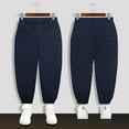 thumbnail image 5 of Krdevn Plus Size Boys Pants with Weight Oversized Comfortable Fit Large Children's Casual Trousers for Big Kids,Color:Blue,Size:5-6 Years, 5 of 5