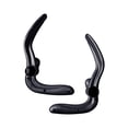 thumbnail image 3 of 2 uds silla de oficina reposabrazos par cómodo pasamanos accesorios para muebles Negro Cola Reposabrazos de repuesto, 3 of 8