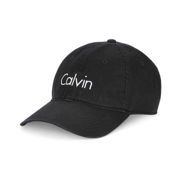Calvin Klein - Gorra de béisbol de sarga para hombre, color negro, talla única