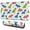 White Dinosaurs Bones, variant on Long Mouse Pads for Desk,White Dinosaurs Clouds Leaves Pattern Desk Mats on Top Of Desks, Desk Mouse Pad Extra Large with 3mm Non-Slip Base and Stitched Edge for Gaming,Office,Work,Home 31.5"x11.8"