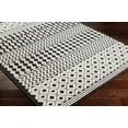 thumbnail image 4 of Hauteloom Drago Living Room, Bedroom Machine Washable Area Rug - Bohemian Modern Farmhouse - Moroccan Transitional - Black, White, Gray - 3'3" x 5', 4 of 9