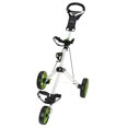 thumbnail image 3 of Caddymatic Golf Pro Lite 3 Wheel Golf Cart White/Green, 3 of 4
