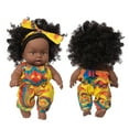 thumbnail image 2 of 8 Inch Black Dolls,Soft Black Doll for 3+ Year Old, Toys for Birthday Gift, 2 of 8