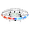 Mini Helicopter RC UFO Drone Aircraft Hand Sensing Infrared Quadcopter LED Light White