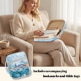 thumbnail image 4 of Uorisanigo Blue Sea Turtle Bible Cover Quilted Carrying Bible Bags for Women Bible Study Supplies Accessories Portable Bag Gift for Christian, 4 of 7