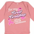 thumbnail image 4 of Inktastic For My Great Grandma-Breast Cancer Awareness Boys or Girls Long Sleeve Baby Bodysuit, 4 of 5