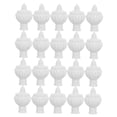 thumbnail image 6 of ETHZZLE 20Pcs White Curtain Rod End Caps Decorative Plastic Floral Design for Home Curtain Poles, 6 of 7