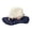 Navy, variant on Summer Fashion Seaside Holiday Leisure Trend Panama Style Sun Hat With Comfort Fit Purple Purple
