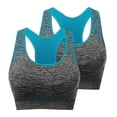 thumbnail image 1 of Plebaso Womens 1-2 Pack Sports Bras Racerback Workout Bras Ladies Seamless Athletic Bras for Yoga Running, 1 of 6