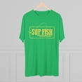 thumbnail image 4 of Men's "SUP Fish" Tri-Blend Crew Tee by Bird Island Outfitters, 4 of 4