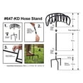 thumbnail image 5 of Liberty Garden 647-KD Steel Manger Decorative Hose Holder Stand, Black, 5 of 5