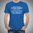 thumbnail image 2 of Little Thing Inside Your Head - Sarcastic Humor T Shirt - 3X-Large - Royal, 2 of 5