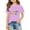 Purple, variant on Miaoju Girls Tops Size 6 Crewneck 3d Prints Short Sleeve T Shirt Top Casual Gentleman Tops Tee for Toddler & Kids