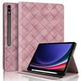 thumbnail image 4 of Elastic Band PU Leather Case for Samsung Galaxy Tab S9 FE+ 12.4" 2023 SM-X610/SM-X616B with Pencil Holder, Folio Cover Adjustable Stand - Multiple View Angles, for Tab S9 FE Plus, Pink, 4 of 8