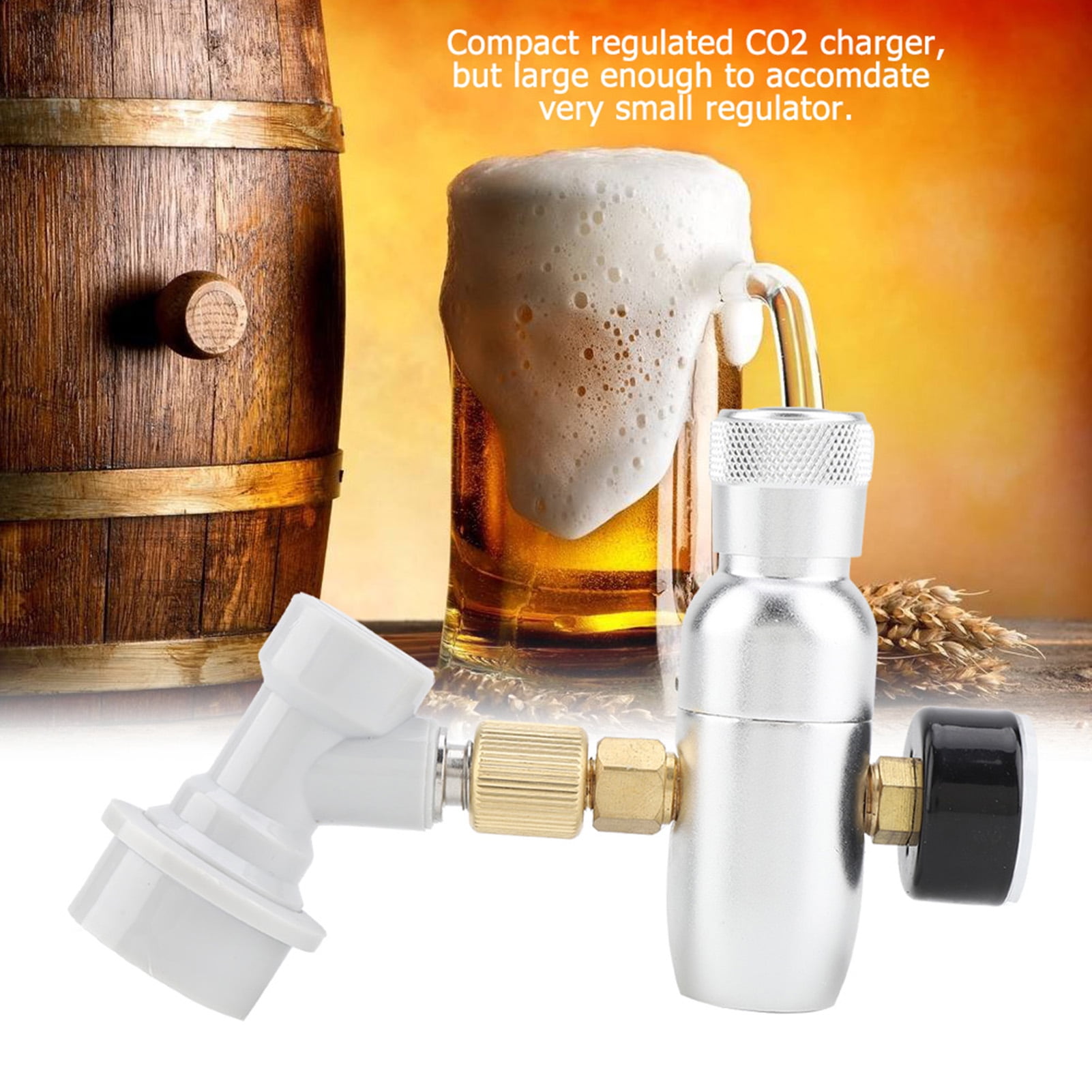 0-150PSI CO2 16g Regulator Charger Kit Gas Disconnect Home Draft Beer Kegerator 