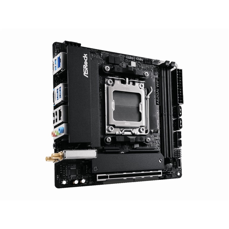ASRock A620AI WiFi AM5 AMD A620A Mini ITX Motherboard - Walmart.com