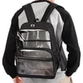 thumbnail image 5 of Clear Backpack for School,Large Heavy Duty Stadium Approved Clear Bookbag, See Through Transparent Backpacks for Travel College Work, 5 of 9