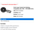 thumbnail image 2 of Front Lower Control Arm Bushing - Compatible with 1998 - 1999 BMW 323is, 2 of 2