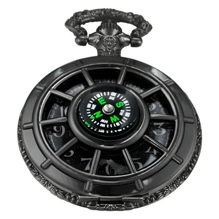 DESIGNICE Men's Pocket Watch, Arabic Digital Dial Pocket Watches with Chain for Men