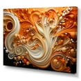 thumbnail image 2 of Designart "Fluid Flames In Abstract Coffee" Abstract Shapes Canvas Prints, 2 of 7