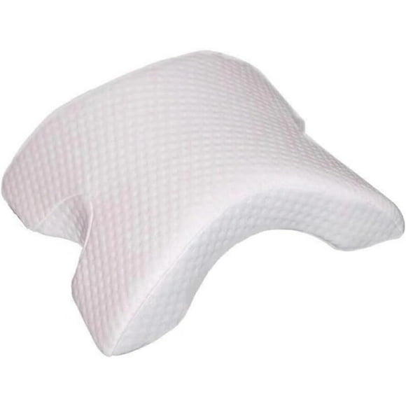 Queilt Cuddle Pillow with Arm Hole Couple Pillow Arm Pillow Memory Foam Pillow Neck Pillow Desk Nap Sleeping Pillow Ergonomic Pillow Arched Shaped U Pillow for Arm and Neck Support