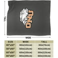 thumbnail image 3 of Ohio Northern University Logo Fleece Blanket, Very Soft Microfiber Flannel Blanket for Couch Warm and Cozy for All Seasons, Black, 3 of 6