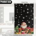 thumbnail image 3 of SCRAWLGOD Santa Claus Christmas Tree Snowflake Black 1 Pcs Headrest Cover Recliner Headrest Slipcover Non Slip Waterproof Recliner Chair Couch Head Protector Covers for Living Room 17x27in, 3 of 7