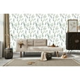 thumbnail image 6 of MuralsPrint&nbsp;Watercolor Eucalyptus Peel and Stick Wallpaper, Green and White Removable Wallpaper,&nbsp;10' L x 24'' W, 6 of 7