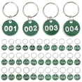 thumbnail image 4 of MasteelfCA 50Pcs Aluminium Alloy Storage Tags Metal Numbers Plates Luggage ID Tags Key Ring Labels (Number 1-50), 4 of 8