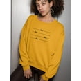 thumbnail image 2 of Love Rope Daisies Sweatshirt Women -Image by Shutterstock, Female Medium, 2 of 4