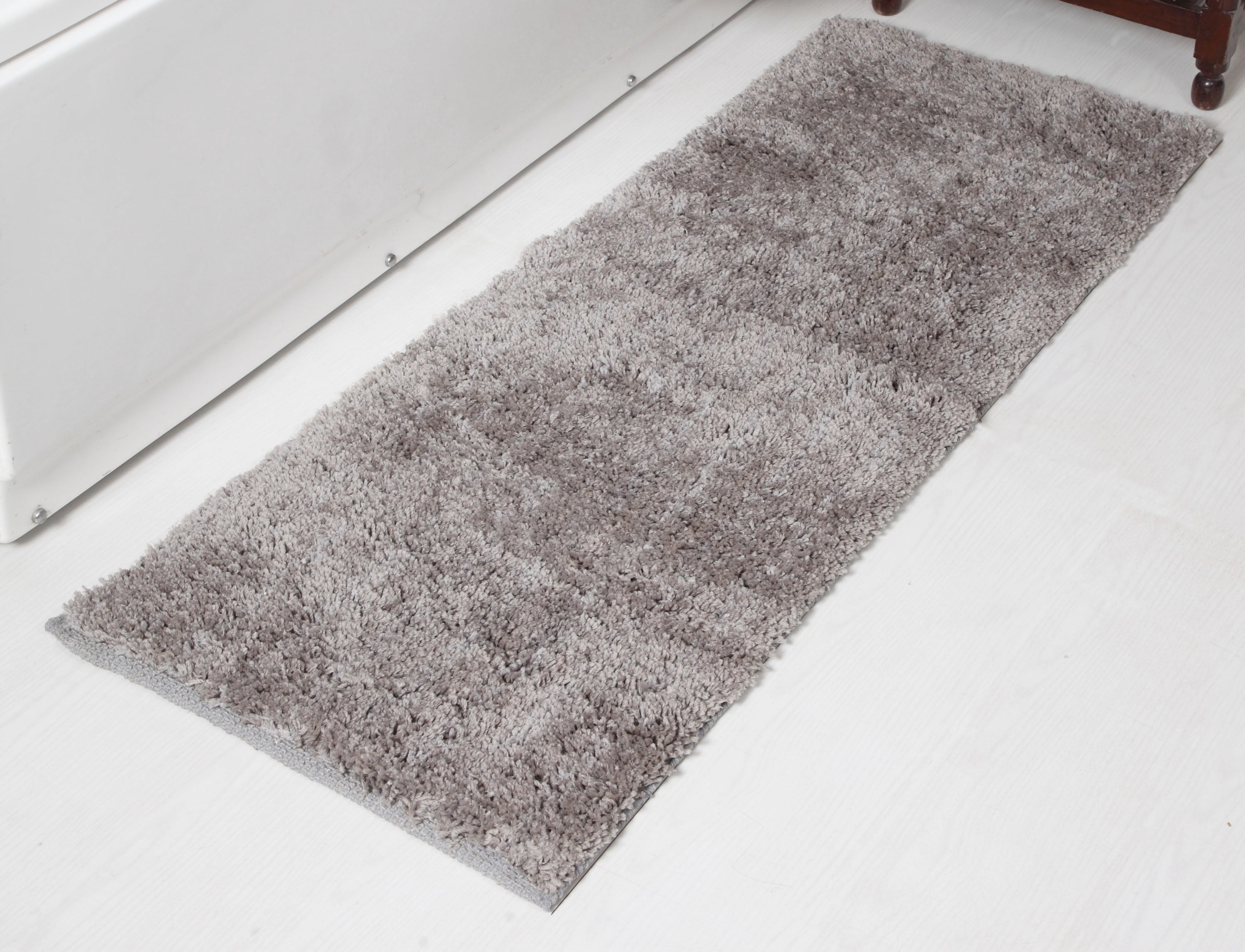 Addy Home Plush Collection Bath Rug or Runner SILVER (24