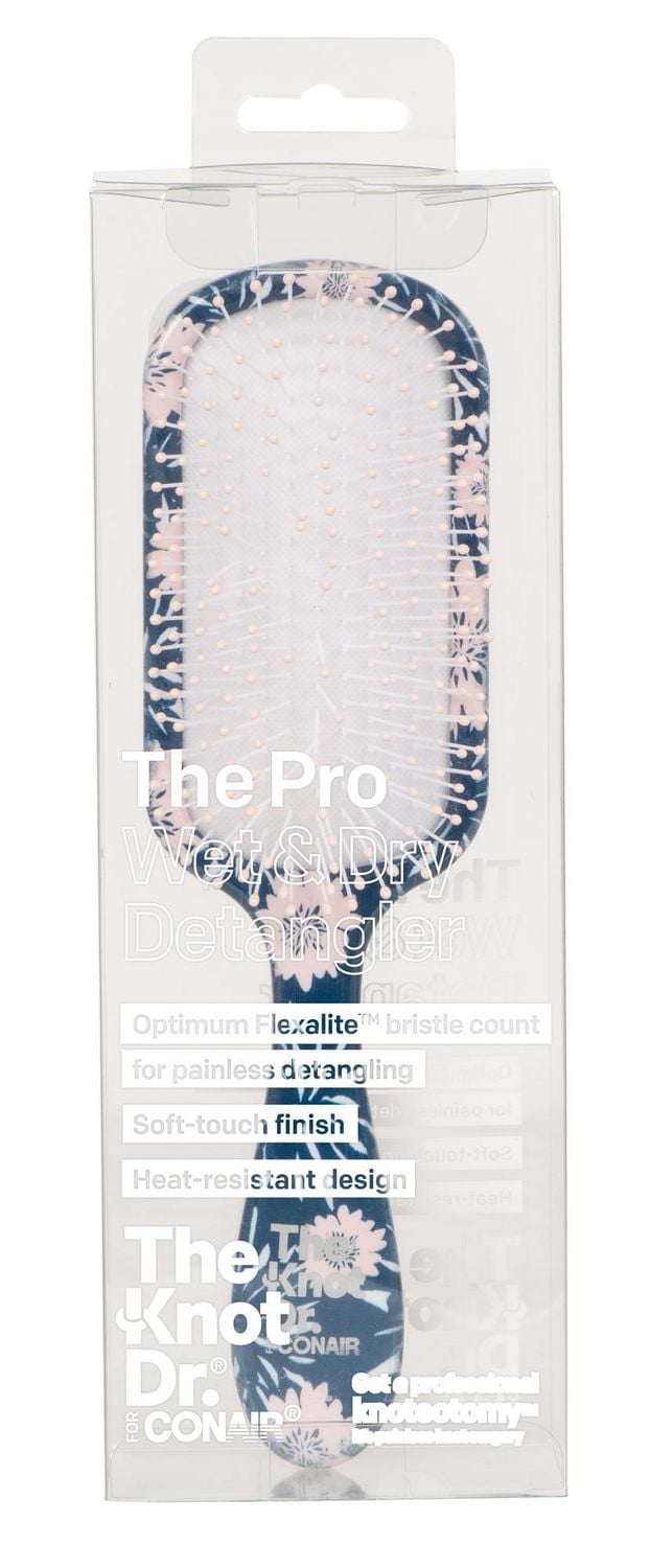 Knot Dr. for Conair Pro Detangling Brush, Floral print detangling brush