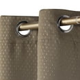 thumbnail image 2 of Superior Shimmer Blackout Curtains, Grommet Header, Set of 2, 42" X 96", Olive Green, 2 of 7