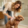 thumbnail image 3 of V-Shaped Tight Teeth Pet Deshedding Brush, Ergonomic Handle Dog Cat Grooming Comb for Loose Undercoat Hair Removal, 3 of 6