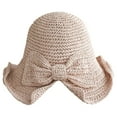thumbnail image 2 of Texiao Spring and Summer Women Handmade Foldable Rear Split Strap Fisherman Straw Hat, 2 of 4