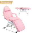 thumbnail image 5 of Adjustable Pink Massage Salon Tattoo Chair with Hydraulic Stool and Two Trays Multi-Purpose Beauty Equipment, 5 of 6