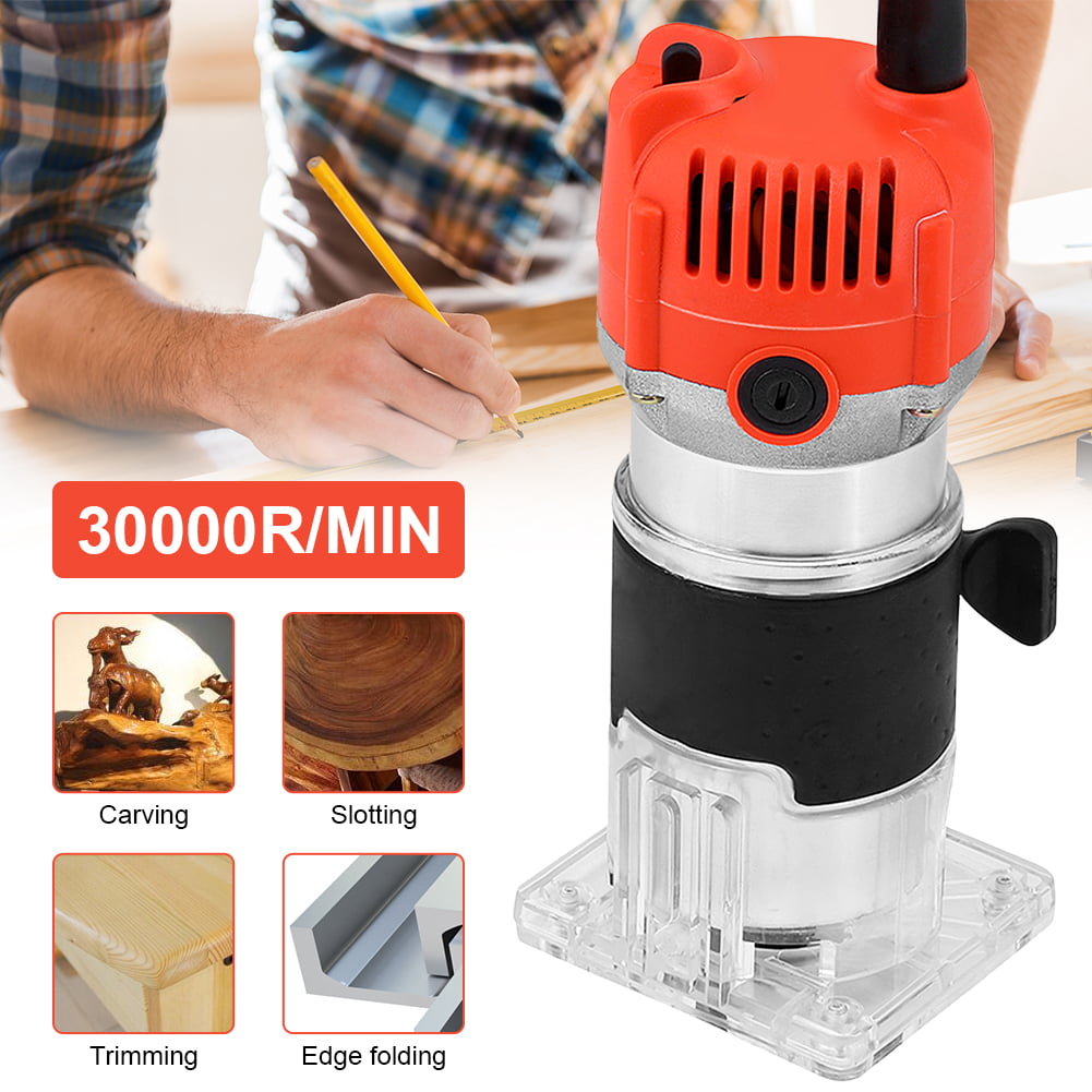 800W Electric Hand Trimmer Palm Laminate Router Wood Laminator Woodworking Tool 