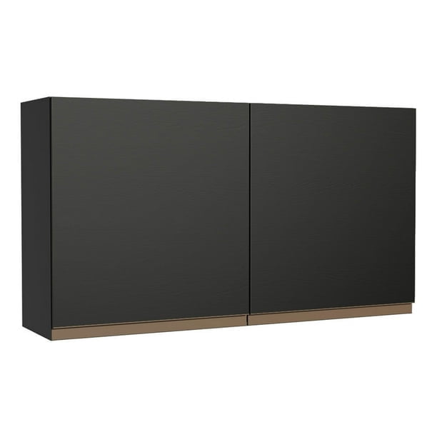 Alacena Madesa Reims 120 cm 2 Puertas Negro