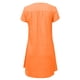thumbnail image 4 of Sexy Vestidos Cortos de Verano para las Mujeres 2025 Moda Suelta de Ocio Vestido de Manga Corta con Cuello en V, Vestido Casual de Rodilla, 4 of 6