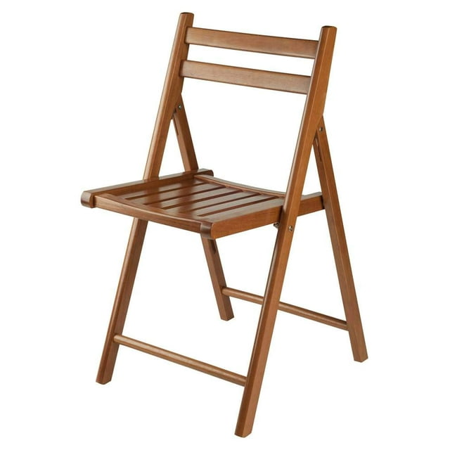 Juego de sillas plegables de teca Winsome Robin de 4 piezas con capacidad de 170 libras