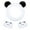 Panda, variant on 3PCS Spa Headband and Wristband Set, Cute Bunny Ears Design for Facial Makeup, Washing Face and Arm Bands