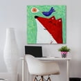 thumbnail image 3 of Marmont Hill - "What Does the Fox Sing" by Janet Nelson Painting Print on Wrapped Canvas, 3 of 5