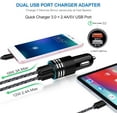 thumbnail image 2 of SUMMIT USB C Fast Car Charger for Samsung Galaxy S25 S24 S23 S22 S21 Z Flip 7 6 5 4/Z Fold 7 6 5 4 A56 A36 A26 A16 A25 A35 A15 A54 ,Quick Charge 3.0 Rapid Car Adapter+6ft Type C Fast Charging Cable, 2 of 7