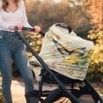thumbnail image 5 of Renewold Butterfly Sunflower Retro Stretchy Baby Car Seat Covers Carseat Canopy, Baby Breastfeeding Stroller High Chair Shopping Cart Cover, 5 of 7